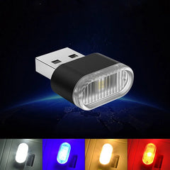1 - 5Pcs Car Mini USB LED Atmosphere Lights Car Interior Neon Decorative Lamp Emergency Lighting Universal PC Portable Plug Play - Chic Cart