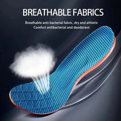 Orthopedic Sports Elasticity Insoles For Shoes Sole Unisex Technology Shock Absorption Breathable Running Insoles - Chic Cart