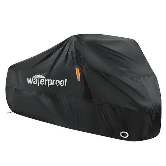 Heavy Duty Waterproof Outdoor Bicycle Cover with Anti - Theft Lock Holes - Chic Cart