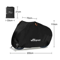 Heavy Duty Waterproof Outdoor Bicycle Cover with Anti - Theft Lock Holes - Chic Cart