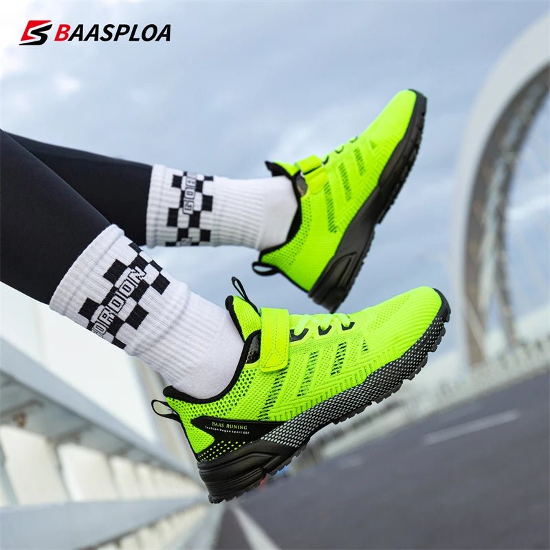 Baasploa Children Running Shoes Fashion Lightweight Boys Sport Sneakers Breathable Mesh Tenis School Shoes for Boys Kids Sneaker - Chic Cart