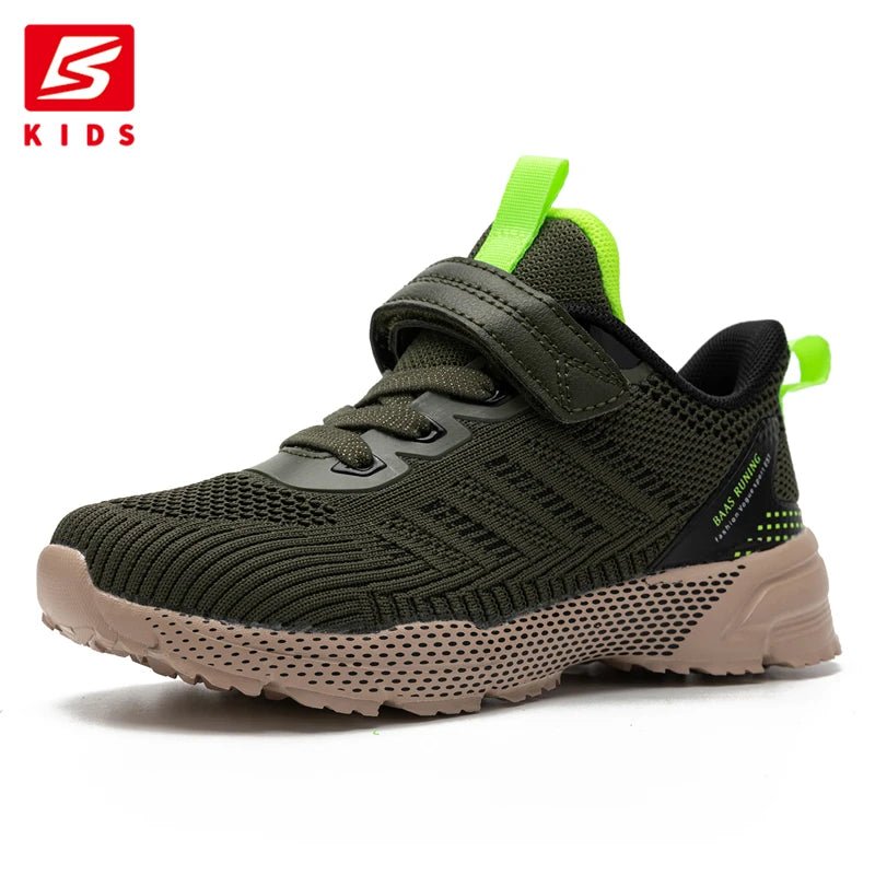 Baasploa Children Running Shoes Fashion Lightweight Boys Sport Sneakers Breathable Mesh Tenis School Shoes for Boys Kids Sneaker - Chic Cart
