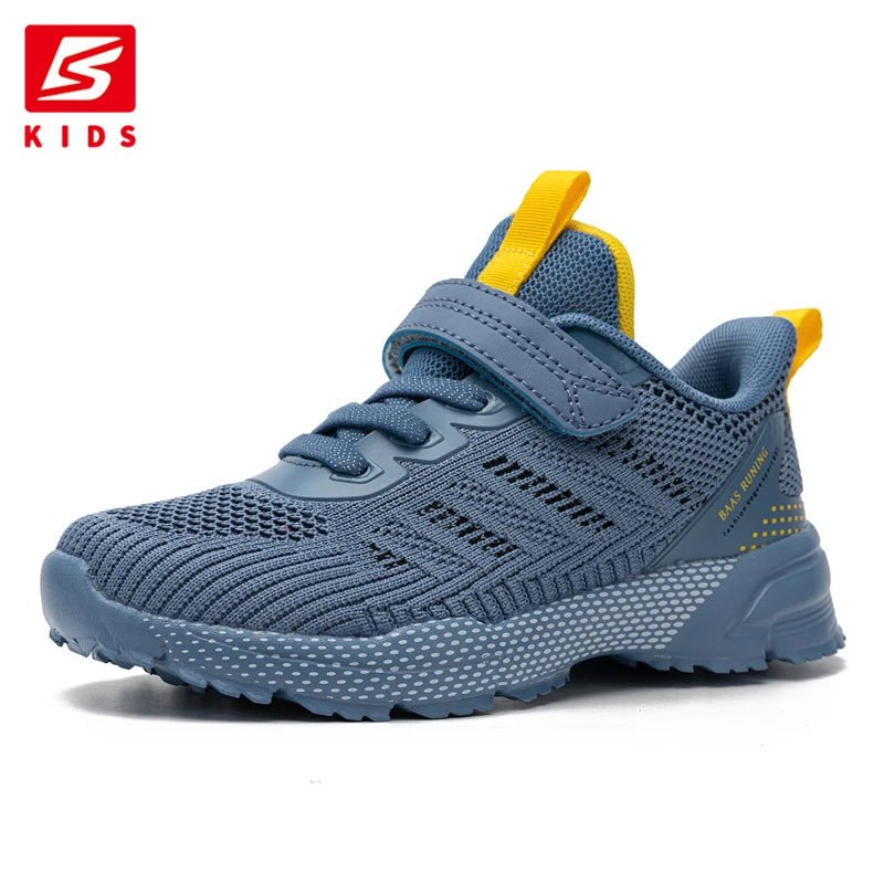 Baasploa Children Running Shoes Fashion Lightweight Boys Sport Sneakers Breathable Mesh Tenis School Shoes for Boys Kids Sneaker - Chic Cart