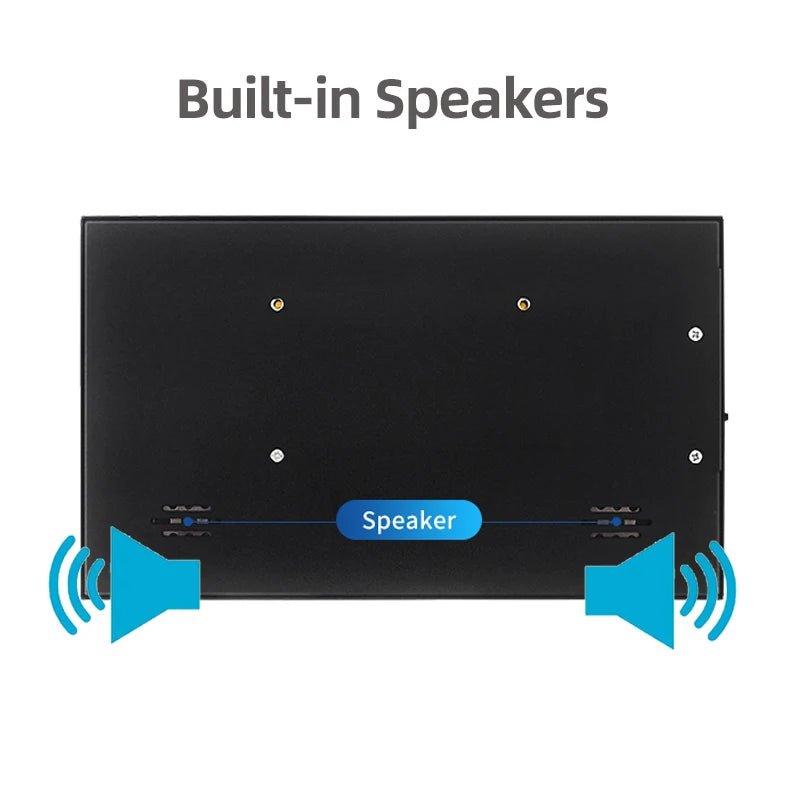 7 Inch IPS LCD Mini HDMI - compatible Universal Touch Screen for Raspberry Pi Windows PC Display Game Console with Case Holder - Chic Cart AMI Cart
