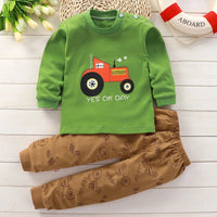 Autumn Sleepwear Pajamas For Girls Boys Long Sleeve Tops+Pants Suits Fashion Home Clothing Baby Kid Sleep Costume - Chic Cart