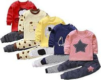 Autumn Sleepwear Pajamas For Girls Boys Long Sleeve Tops+Pants Suits Fashion Home Clothing Baby Kid Sleep Costume