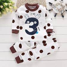 Autumn Sleepwear Pajamas For Girls Boys Long Sleeve Tops+Pants Suits Fashion Home Clothing Baby Kid Sleep Costume