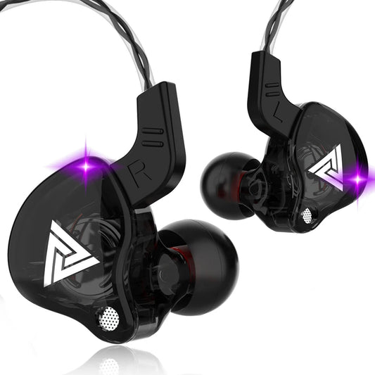Original QKZ AK6 In Ear Earphone 6 Dynamic Driver Unit Headphone With Mic Stereo Sports HIFI Subwoofer Headset Monitor Earbuds - Chic Cart