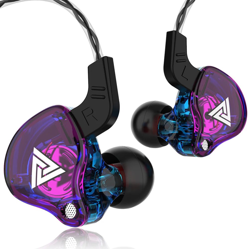 Original QKZ AK6 In Ear Earphone 6 Dynamic Driver Unit Headphone With Mic Stereo Sports HIFI Subwoofer Headset Monitor Earbuds - Chic Cart