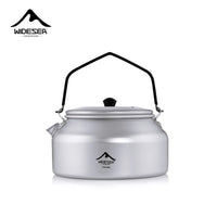 Widesea Camping Outdoor 1L kettle Pure Aluminum Short - hole Removal Handle Design Portable Cookware Travel Essential Appliance - Chic Cart