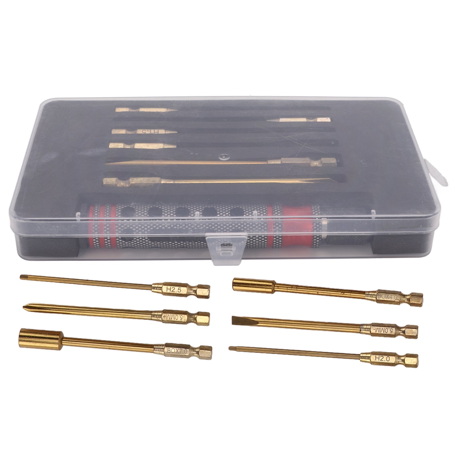 12 in 1 Screwdriver Set RC Repair Tools Detachable Heads with Red Handle for Drones Model Cars - Chic Cart