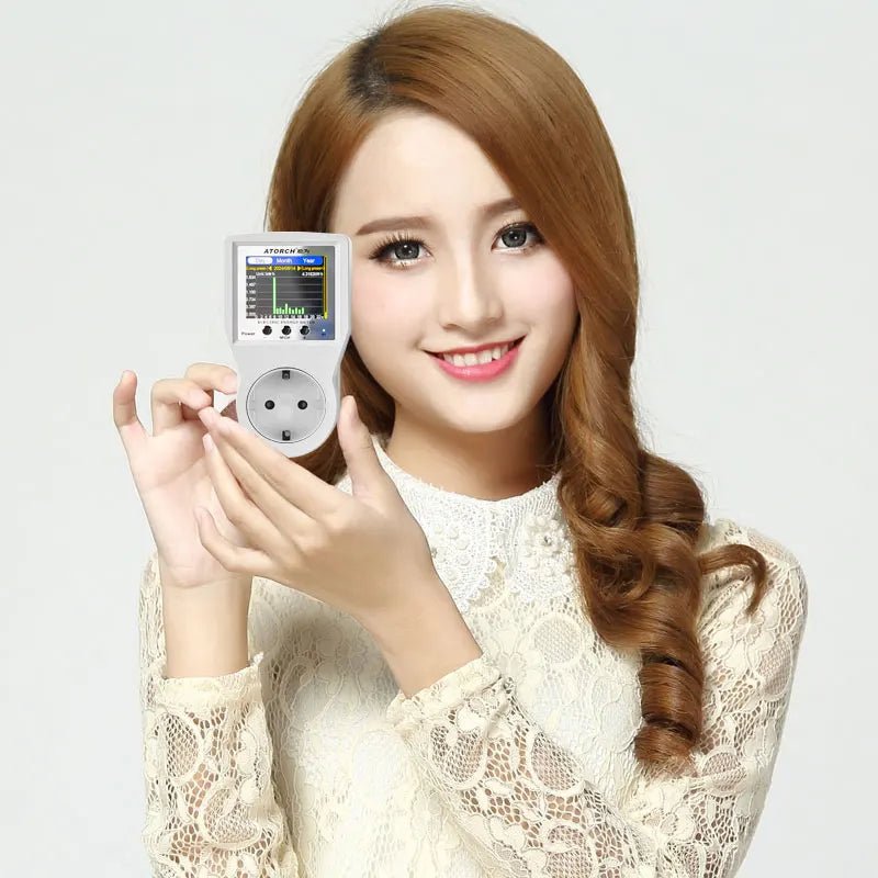 AC85 - 265V 16A Tuya WiFi Smart EU Socket Voltmeter Ammeter Power Meter Curve Electricity Bill Energy Consumption Analyzer Monitor - Chic Cart