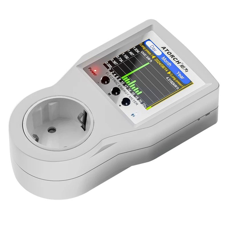 AC85 - 265V 16A Tuya WiFi Smart EU Socket Voltmeter Ammeter Power Meter Curve Electricity Bill Energy Consumption Analyzer Monitor - Chic Cart