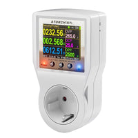 AC85 - 265V 16A Tuya WiFi Smart EU Socket Voltmeter Ammeter Power Meter Curve Electricity Bill Energy Consumption Analyzer Monitor - Chic Cart