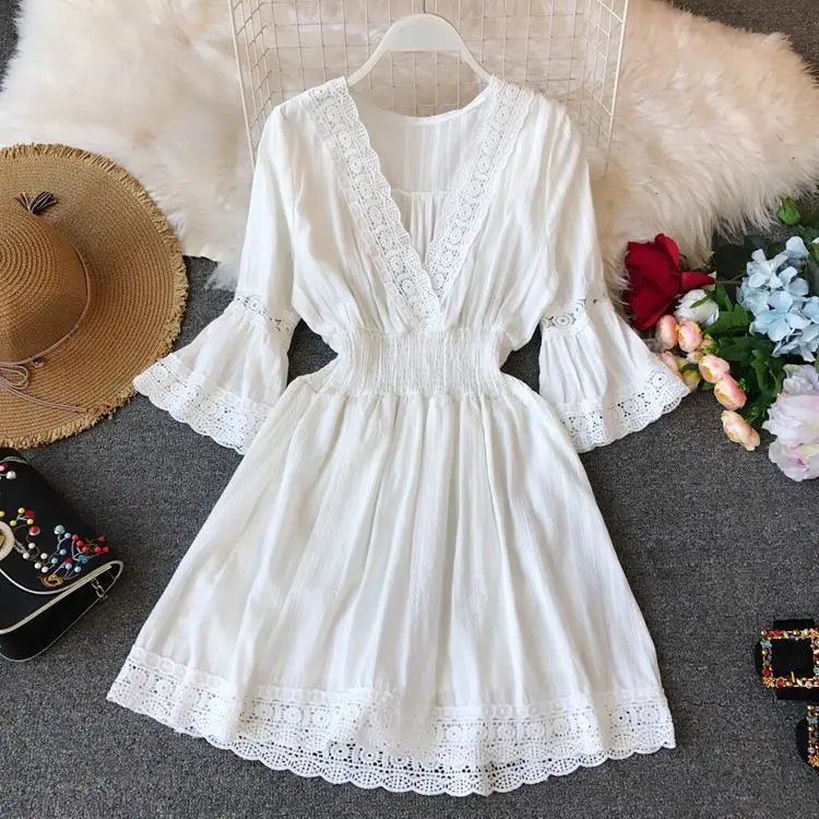 Korean Holiday Beach Dress For Women - Chic Cart