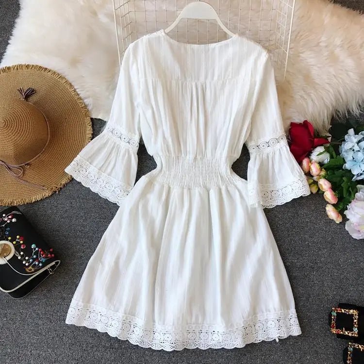 Korean Holiday Beach Dress For Women - Chic Cart