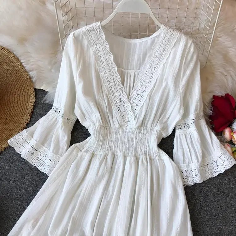 Korean Holiday Beach Dress For Women - Chic Cart