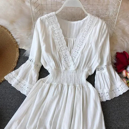 Korean Holiday Beach Dress For Women - Chic Cart