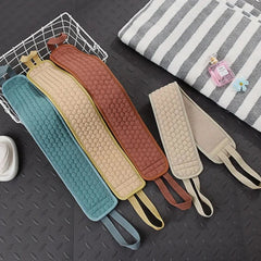 Shower Exfoliating Back Scrubber Bath Belt Towel Ball Glove Deep Mud Clean Korean Body Washcloth Japanese Rear Scrub Pull Strap - Chic Cart