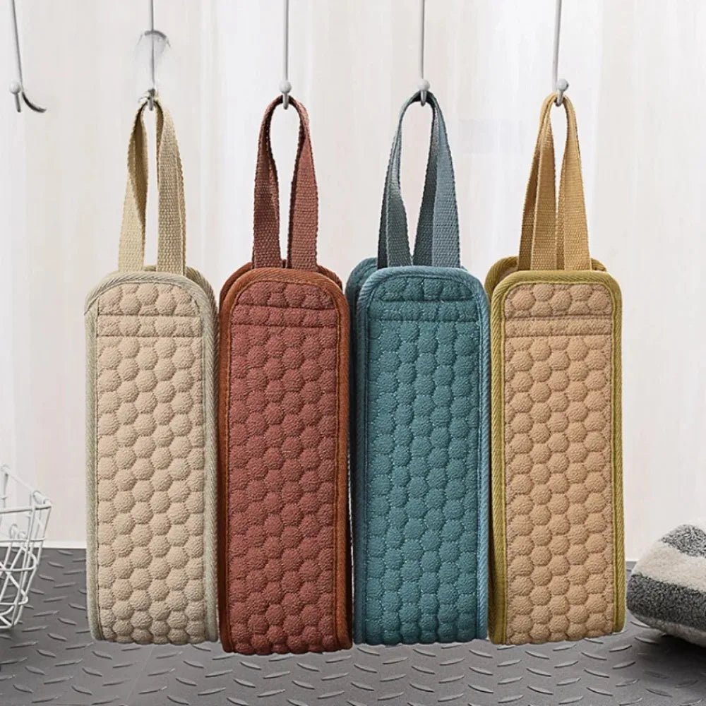 Shower Exfoliating Back Scrubber Bath Belt Towel Ball Glove Deep Mud Clean Korean Body Washcloth Japanese Rear Scrub Pull Strap - Chic Cart