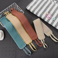 Shower Exfoliating Back Scrubber Bath Belt Towel Ball Glove Deep Mud Clean Korean Body Washcloth Japanese Rear Scrub Pull Strap - Chic Cart