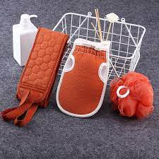 Shower Exfoliating Back Scrubber Bath Belt Towel Ball Glove Deep Mud Clean Korean Body Washcloth Japanese Rear Scrub Pull Strap