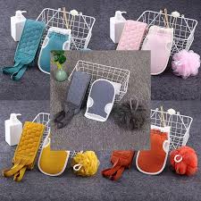Shower Exfoliating Back Scrubber Bath Belt Towel Ball Glove Deep Mud Clean Korean Body Washcloth Japanese Rear Scrub Pull Strap