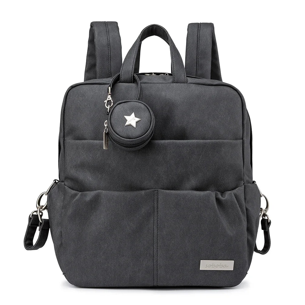 Soboba New Diaper Backpack for Newborn Baby Large Capacity Waterproof Diaper Bag with Pacifier Holder Stylish Diaper Bags - Chic Cart