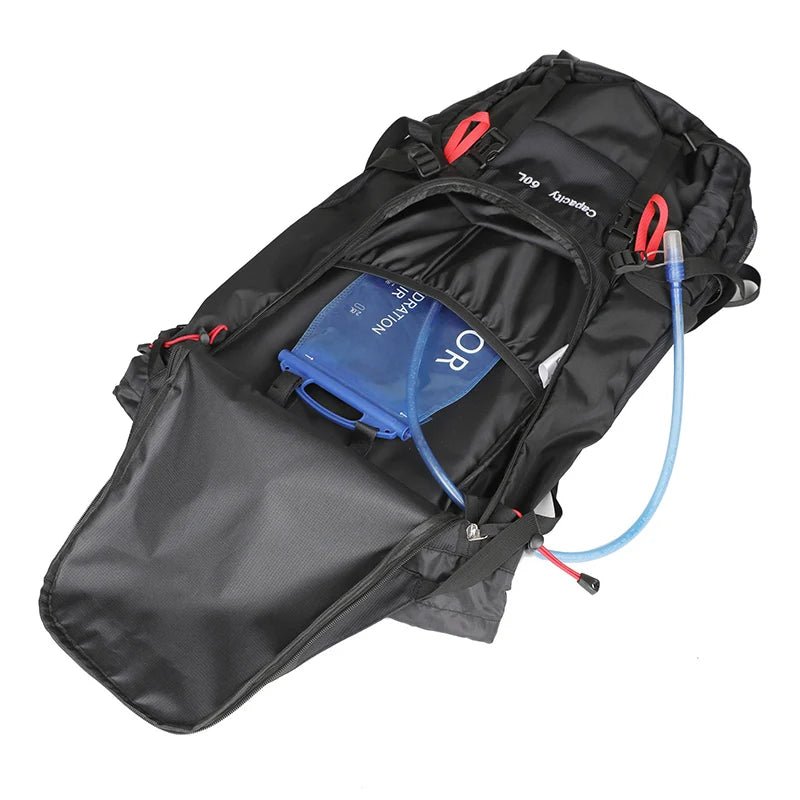 60L Camping Backpack Travel Outdoor Bag Men With Rain Cover Large Hiking Shoulder Waterproof Trekking Mountaineering Rucksack - Chic Cart