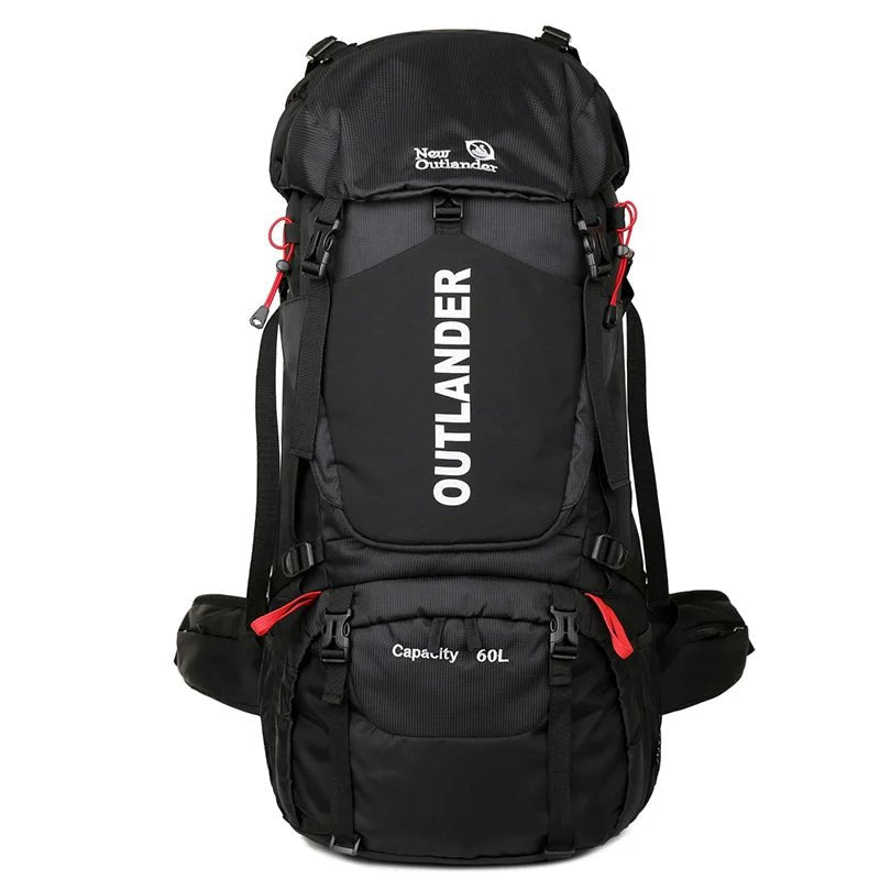 60L Camping Backpack Travel Outdoor Bag Men With Rain Cover Large Hiking Shoulder Waterproof Trekking Mountaineering Rucksack - Chic Cart