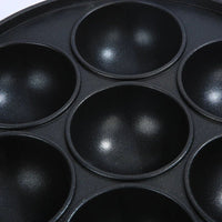 7 Hole Cake Cooking Pan Cast Iron Omelette Pan Non - stick Cooking Pot Breakfast Egg Cooking Pie Cake Mold Cookware Kitchenware - Chic Cart