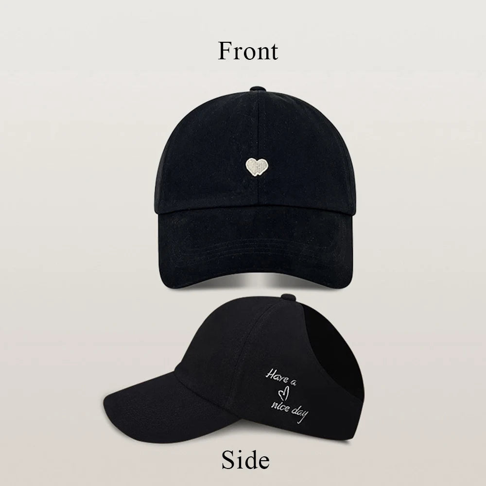 Fashion Kids Baseball Cap For Girls Boys Sun Hat Hollow Back Ponytail Caps Children Snapback Hip Hop Hats Adjustable Bones Caps - Chic Cart