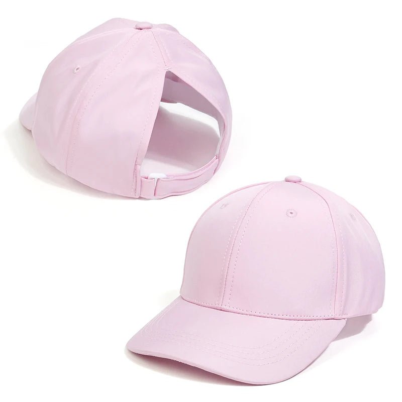 Fashion Kids Baseball Cap For Girls Boys Sun Hat Hollow Back Ponytail Caps Children Snapback Hip Hop Hats Adjustable Bones Caps - Chic Cart