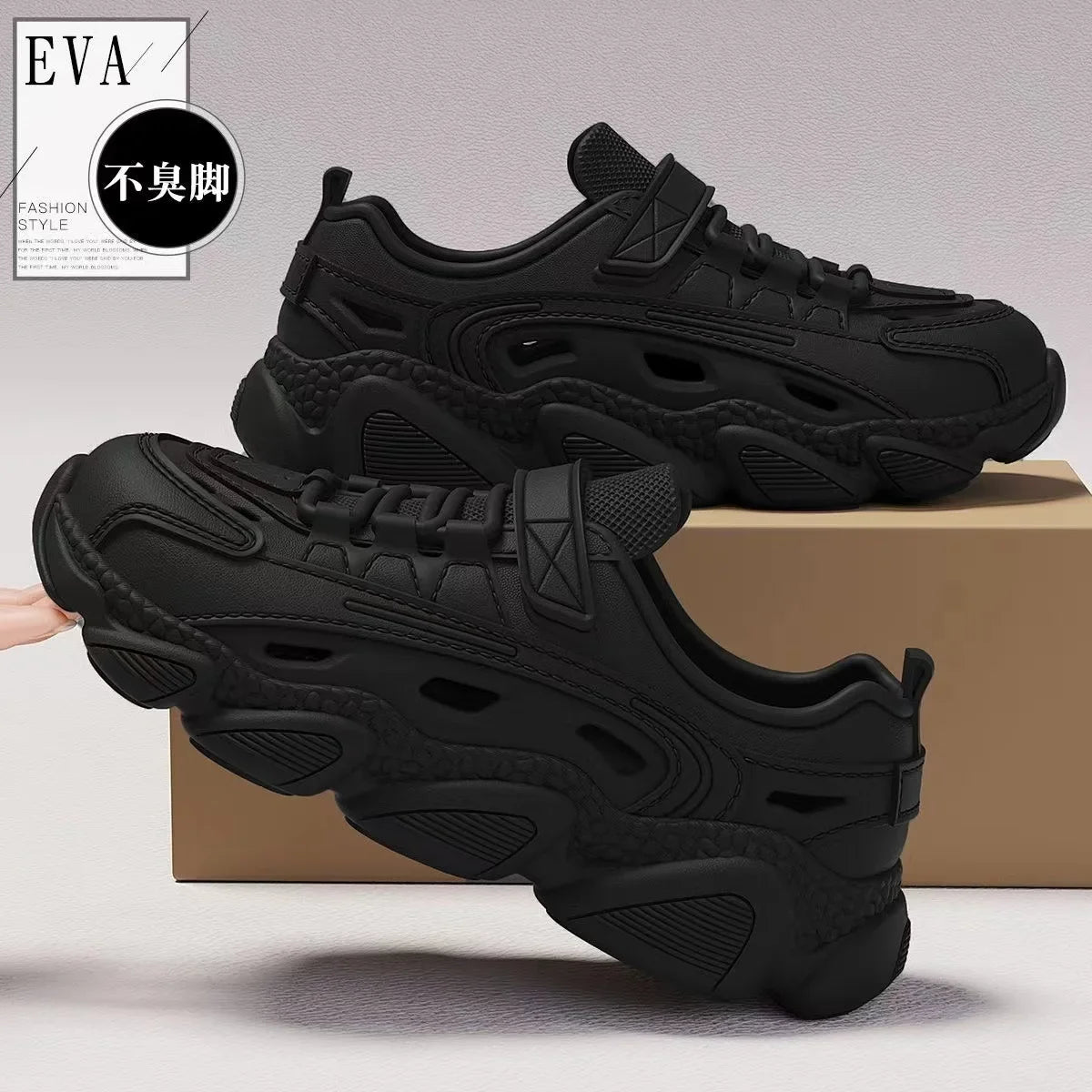 2024 New Trendy Sandals for Men Thick Non Slip Wear - resistant Fashionable EVA One - piece Molded Couple Style Hole Shoes Wholesale - Chic Cart