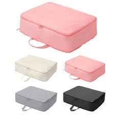 Travel Compression Packing Cubes Bag Portable Suitcase Clothes Organizers Waterproof Luggage Storage Cases Drawer Bags - Chic Cart 