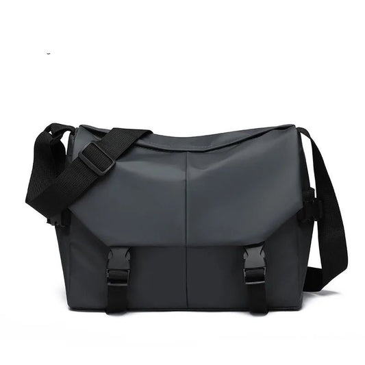 Men Motorcycle Cycling Messenger Bags Waterproof Big Crossbody Shoulder Bag Personalized Hip Hop Street Travel Cross Bag Male - Chic Cart