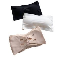 Ice Silk Strapless Bra Girls Seamless Crop Tube Top Bralette for Women Sexy Soft Bras Large Size Bustier Tops Summer Underwear