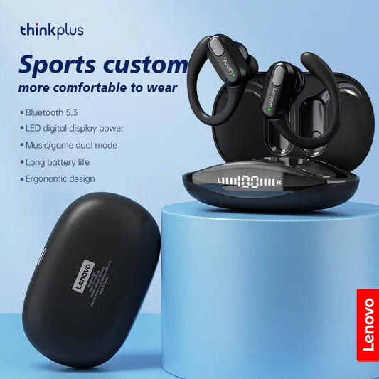 Original Lenovo XT80 Sports Wireless Earphones with Mics, LED Power Display,Hifi Stereo Sound Bluetooth 5.3 TWS HeadphHeadphones - Chic Cart