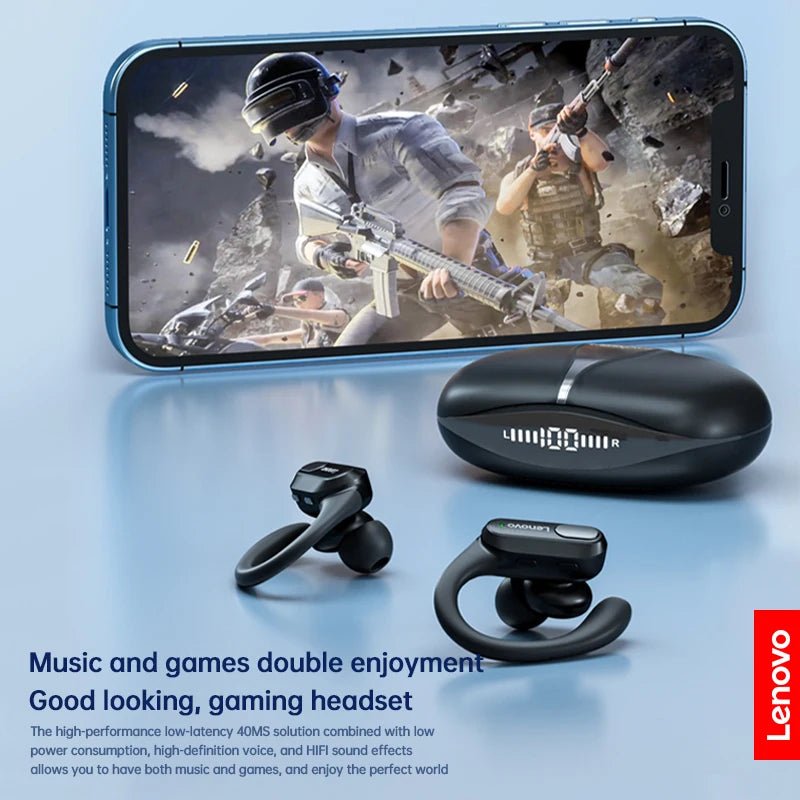 Original Lenovo XT80 Sports Wireless Earphones with Mics, LED Power Display,Hifi Stereo Sound Bluetooth 5.3 TWS HeadphHeadphones - Chic Cart