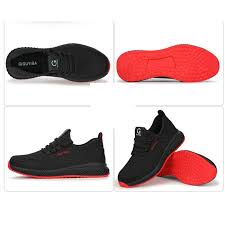 Anti - stab Safety Shoes Men Steel Toe Shoes Puncture Proof Breathable Work Safety Boots ManConstruction Work Shoes Male Sneakers