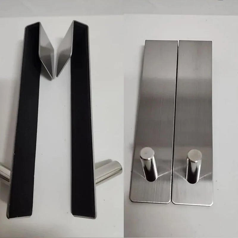 Stainless Steel Over Glass Door Shower Door Back Shower Towel Rack S - Shape Bathroom Bathrobe Hanger Holder Hooks - Chic Cart