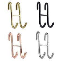 Stainless Steel Over Glass Door Shower Door Back Shower Towel Rack S-Shape Bathroom Bathrobe Hanger Holder Hooks - Chic Cart 