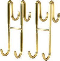 Stainless Steel Over Glass Door Shower Door Back Shower Towel Rack S-Shape Bathroom Bathrobe Hanger Holder Hooks - Chic Cart 