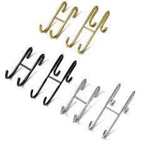 Stainless Steel Over Glass Door Shower Door Back Shower Towel Rack S-Shape Bathroom Bathrobe Hanger Holder Hooks - Chic Cart 