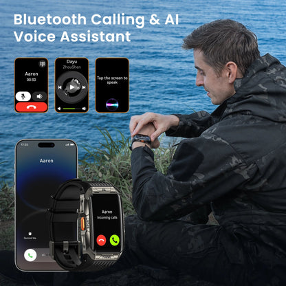 KOSPET TANK X2 Smart Watch For Men IP69K Waterproof 3D Curved Screen 1.64'' AMOLED Bluetooth Call 170 Sport Modes Smartwatch - Chic Cart
