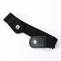 2pcs/set No Buckle Elastic Belt For Women Men Unisex Stretch Belt For Pants Jeans Casual Buckle Free Adjustable Invisible Belt - Chic Cart
