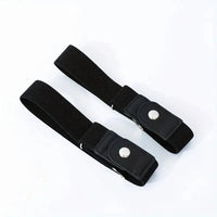 2pcs/set No Buckle Elastic Belt For Women Men Unisex Stretch Belt For Pants Jeans Casual Buckle Free Adjustable Invisible Belt - Chic Cart