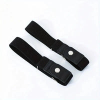 2pcs/set No Buckle Elastic Belt For Women Men Unisex Stretch Belt For Pants Jeans Casual Buckle Free Adjustable Invisible Belt - Chic Cart