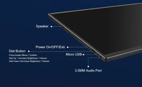 ZEUSLAP 14" 16:10 Touch Screen Portable Monitor 1920*1200P 100%sRGB 400Cd/m² Travel Display for Laptop Computer - Chic Cart