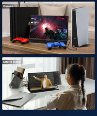 ZEUSLAP 14" 16:10 Touch Screen Portable Monitor 1920*1200P 100%sRGB 400Cd/m² Travel Display for Laptop Computer - Chic Cart